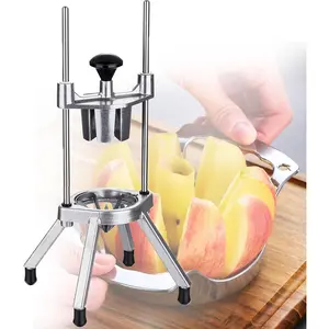 Commercial Fruit Slicer,Stainless Steel Manual Lime Lemon Cutter,Multifunctional Fruit Divider Cutting hine,For Home Bar Restaurant,8petals