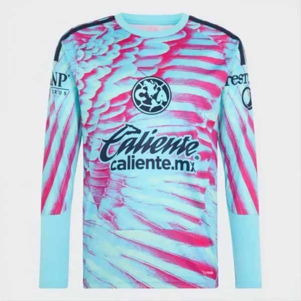 Club America 26-27 Goalkeeper Long Soccer Jersey,  Breathable Game Day Sports Shirt, Short Sleeve, Quick-Dry Football Shirt, Liga MX Fans Jersey