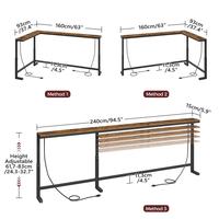 94.4"L x 5.9"W x 32.7"H