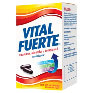 VITAL FUERTE MULTIVITAMIN 100 SOFTGELS | VITAL FUERTE MULTIVITAMINAS 100 CAPSULAS GEL