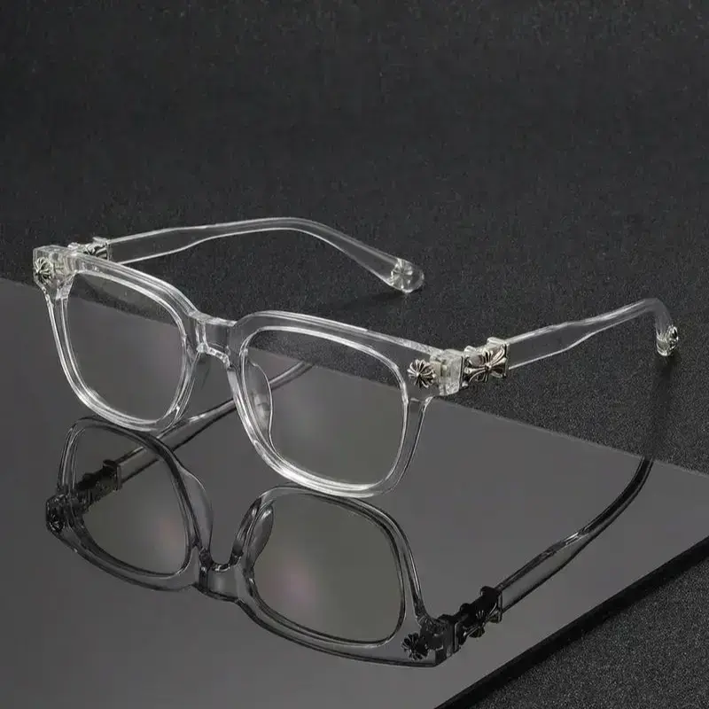 Anti Blue Glasses for Men - Stylish Trendy Square Frames Eyeglass, Fashion Accessory Eyewear, Blue Light Blocking, Ideal for Work & Daily Wear Sports Eyewear