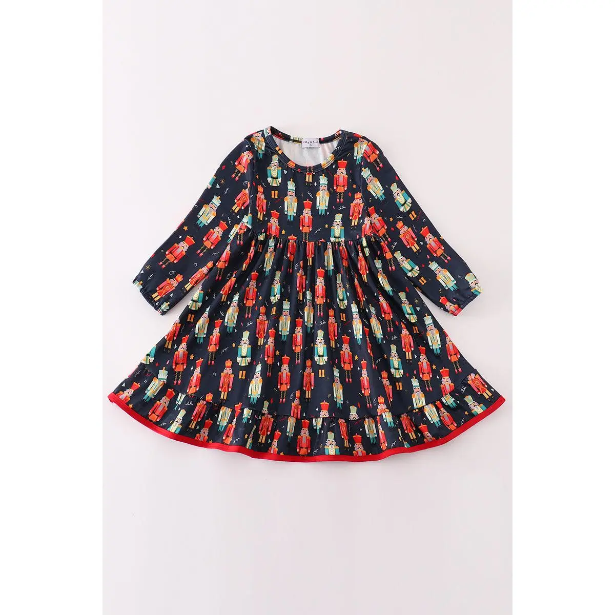 Black nutcracker print dress
