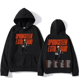 Bruce Springsteen Hooded for Autumn/Winter Hip Hop Comfortable Sweatshirt Graphic Printing Gothic Clothing Sudaderas Punk Hoody   shirt 912 XWT