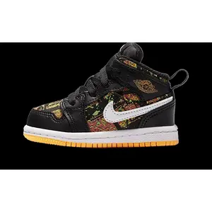 Air Jordan 1 Mid TD "Black / Laser Orange" 644507 003