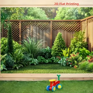 2D Party Banner, Polyester Photography Backdrop, Climbing Plants Fence, Garden Wall Hanging, Home Decor, Photo Background, Party Decoration, Party Decorations Banners, Outdoor Banners, Polyester Fabric Backdrop