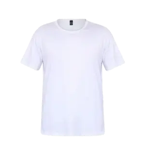 Youth 100% Ring Spun Polyester soft feel Sublimation White Blank T-shirt