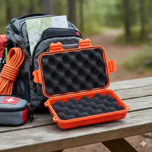Waterproof Sealed Outdoor Storage Box, Durable Plastic Compression-Resistant Camping Travel Case, Multi-Scene Gear Container for Survival Essentials, Portable Moisture-Proof Organizer for Hiking, Travel & Outdoor Equipment