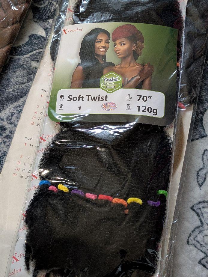 Hair Attachments, curls ,kinky etc all products  used for braiding.