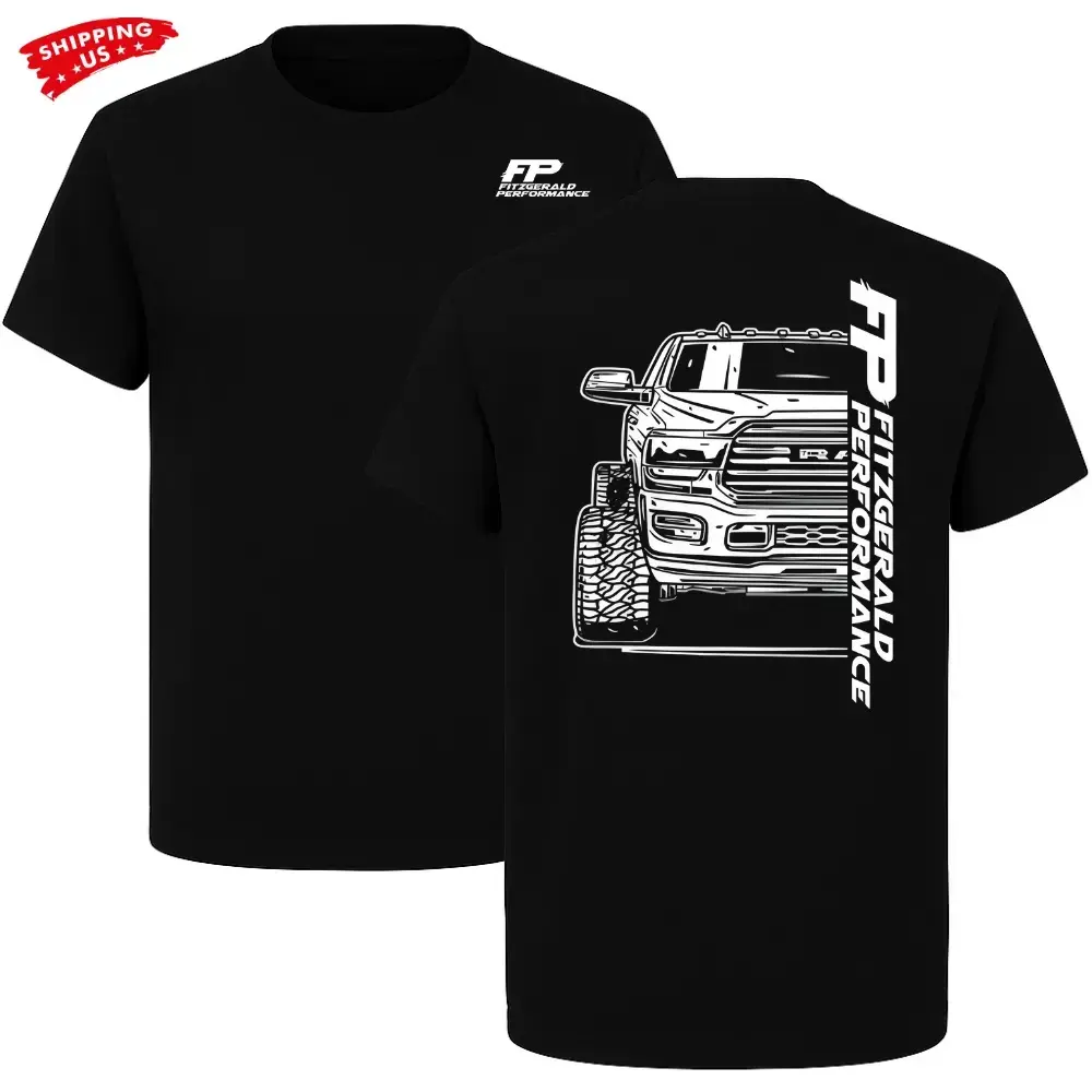 FP Fitzgerald Performance Truck T-Shirt 2-Sided, Pickup Graphic Tee, Soft Cotton Blend, Diesel Performance Apparel for Men and Women, Gift for Truck Fans