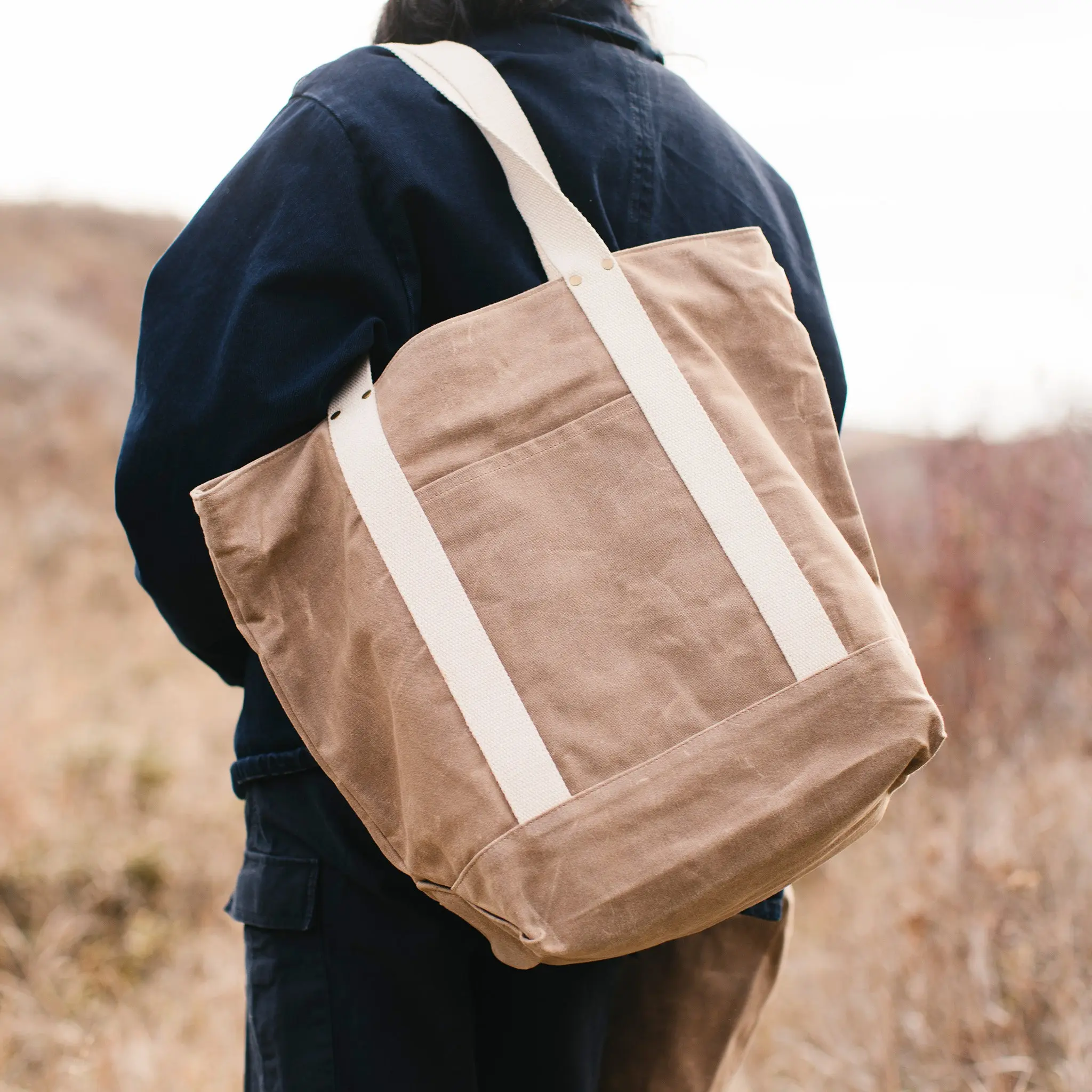 Waxed Canvas Tote