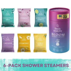 Gifts for Women 6-Pack, Shower Steamers Bath Bombs Travel Essentials Valentine Gifts for Wife Mom