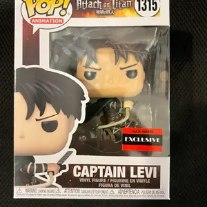 Funko Pop! Animation Attack on Titan Captain Levi Vinyl Figure 1315 AAA Anime Exclusive Collectible Figurine