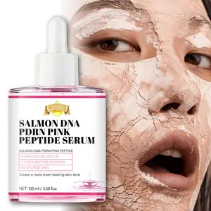 Salmon Peptide Serum, Brightening Hydrating Serum, Face Essence with Hyaluronic Acid, Brightening & Spot Treatment, Vegan Vitamin C, Unisex Skincare