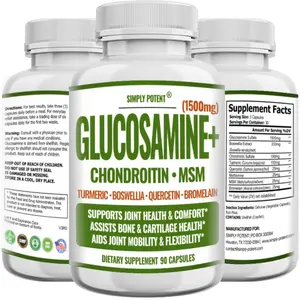 Simply Potent Glucosamine+ Joint Support Healthcare Supplement - 90 Capsules