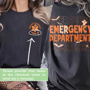 ER Halloween Shirt – Custom Spooky Tee for Emergency Nurses