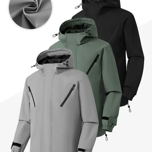 Hooded Jacket – Wear-Resistant, Wrinkle-Resistant, Windproof Outdoor Jacket for Hiking, Commuting, and Casual Use