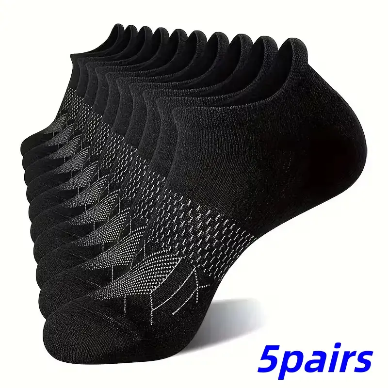 5 Pairs Women's Low Top Running Ankle Sports Workout Socks, Arch Support, Moisture-Wicking, Breathable, Ideal for Gym, Running, Daily Wear