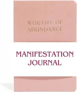 Manifestation Journal - Worthy of Abundance - Manifest Rich Life, Develop Millionaire  Mindset - Daily Guided Gratitude Luxury cle Planner with Prompts for Women & Men