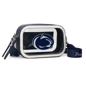 NCAA Clear Bag for Stadium Events - Stadium Approved Crossbody Bag, Clear Stadium Bag for Concerts & Sports Events,Auburn Tigers/Razorbacks Hogs/Tennessee Volunteers/Oklahoma Sooners/Texas Tech,B016