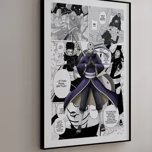 Manga Poster - Obito Uchiha - Curated Manga Panels - Digital Print