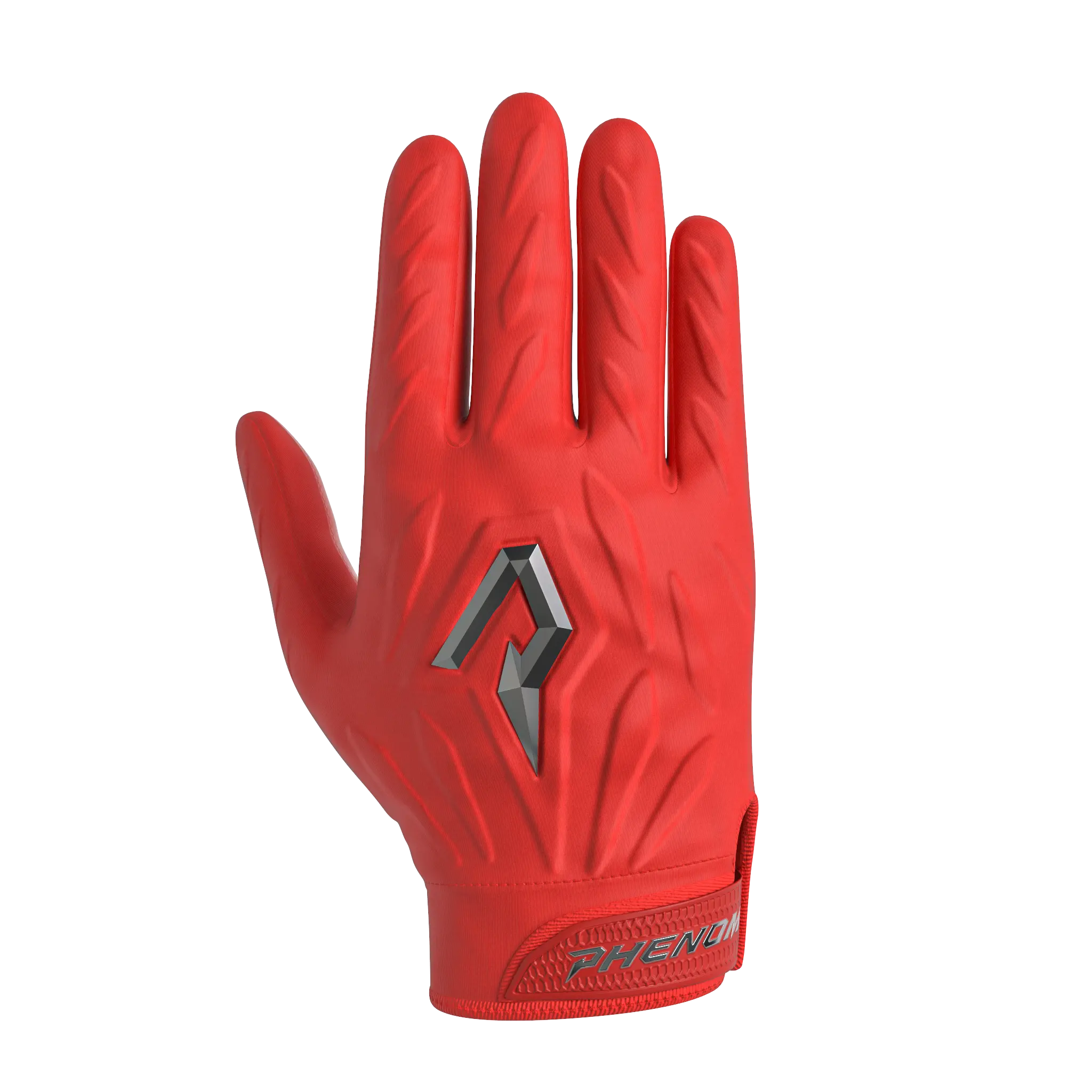 Phenom Elite Quantum Fierce Adult Padded Football Gloves - Red