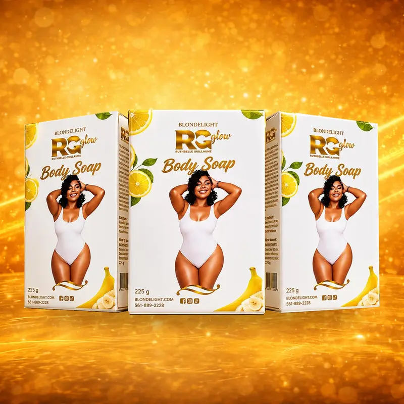 RG Glow Cleansing Soap Set - 3 Nourishing Body Soaps, Hydrating Cleanser, Brightening Daily Bath Product, Ideal for Glow-Inspired Routine Bath Gift Set