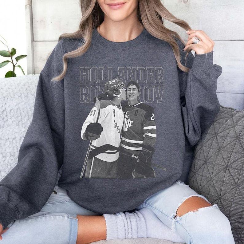Hudson Williams Connor Storrie Graphic Sweatshirt, Heated Rivalry Inspired Sweatshirt, Ilya Rozanov Shane Hollander Sweatshirt,Hudson Williams Sweatshirt