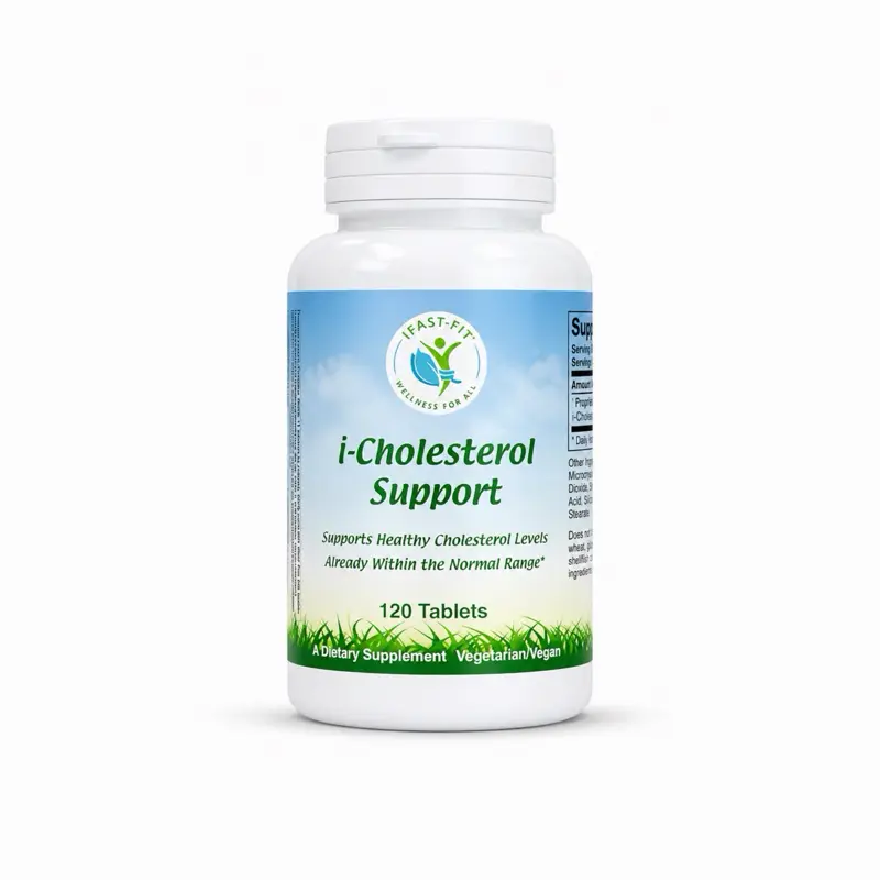 IFastFit Cholesterol Support Antioxidant Supplement - 120 Tablets for Heart Health & Anti-Inflammatory Benefits - Natural Bergamot Plant Extract - Fitness, Dietary