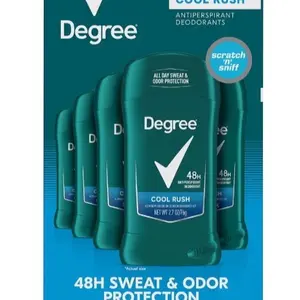 Degree Men Cool Rush Antiperspirant Deodorant 48-Hour Sweat & Odor Protection 2.7 oz 5 pk Arctic Freshness