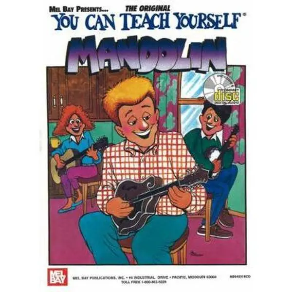 Used Mandolin Tutorial Book - "You Can Teach Yourself Mandolin" by Dix Bruce, Softcover, English Language