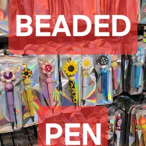 Beaded Pen PICK ON LIVE Black Ink with Refill Handmade