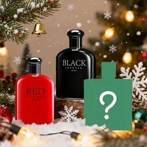 3PACK/300ML Men's Perfume Set Christmas Gift | Spicy Woody & Aromatic Woody Scents with Mystery Fragrance | Cranberry Grapefruit Essence, Mango Sandalwood Accord & Surprise Scent | Christmas Gift for Him