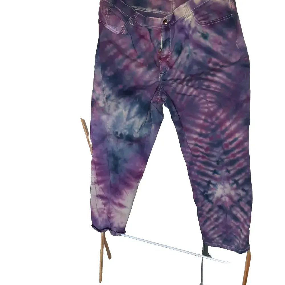 16 Women Hippie Khakis 0232 Tie Dye Khaki Pants Women's Size 16