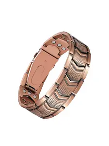 Men's Copper Magnetic Bracelet, Elegant Jewelry Bracelet, 3 Times Stronger Healing Jewelry, Durable Copper Material, Perfect Gift for Him