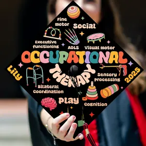 Customized Occupational Therapy Grad Cap, OT Graduation Cap Decorations To Celebrate Your Big Day, Future OT Gifts, Class of 2025