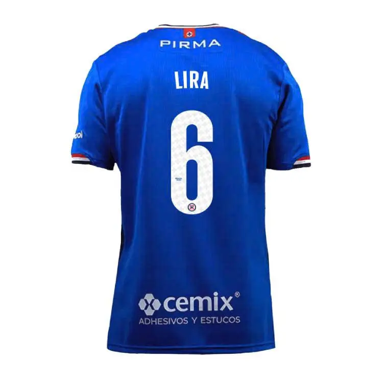 Lira#6 Cruz Azul 25-26 home jersey, soccer jersey