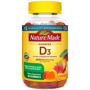 Vitamin D Extra Strength 5000 IU (125 mcg) Gummies