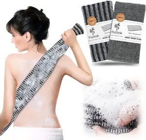 Exfoliating Washcloth Towel - Body Scrubber Exfoliator, Loofah Sponge, Korean & Japanse & African Net Sponge Rag - Back Scrubber Washer for Use in Shower Bath