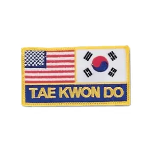 Sewn-In USA/Korea/TKD Patch