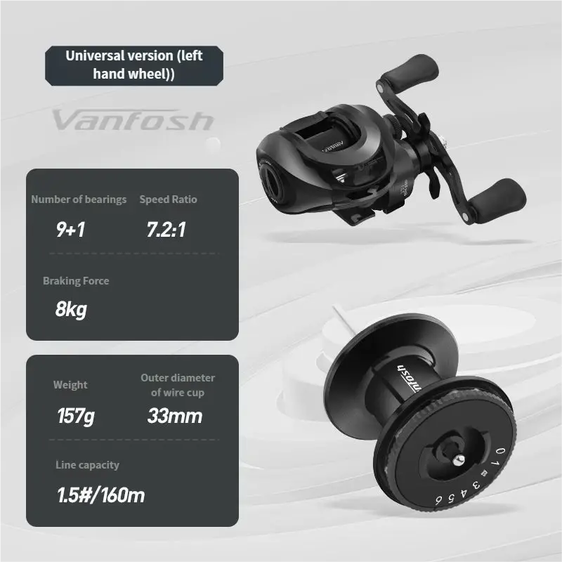 droplets fishing reel Water Drop Anti-Fry Line Long Distance Reel for Precision Casts fishing gear store 9 Targeted Species Water Droplets Wheel Wire Cup,Baitcasting