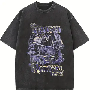 Protect Our National Parks T-Shirt, Vintage 90s Wilderness Protest Graphic Tee, Retro Nature Conservation Shirt, Y2K Wildlife Unisex Gift