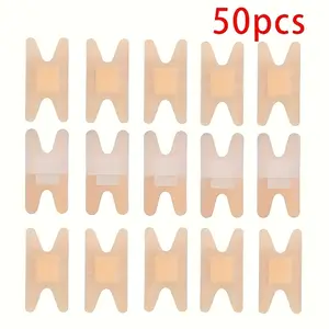 50pcs Sterile Adhesive Bandages 3.8cm - Waterproof Breathable Wound Dressing, Latex-Free First Aid Strips for Cuts & Scrapes