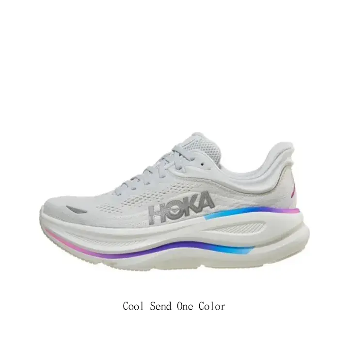 White Gradient Mesh Running Shoes, Ultra-Cushioned Non-Slip Athletic Footwear, All-Day Breathable Road Trainers