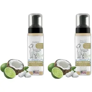 Oatmeal Coconut Lime Verbena Waterless Pet Shampoo – No Rinse Cleansing Formula for Dogs, Cats & Horses – Conditioning & Detangling Leave-In Treatment – Moisturizing Dry Skin Care – 7.1 Oz dog  medicine flea  treatment  dogs