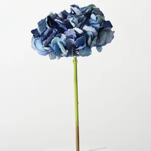 The Perfect Hydrangea Dark Blue ~ Forever Floral Silk 19 Inch Stem