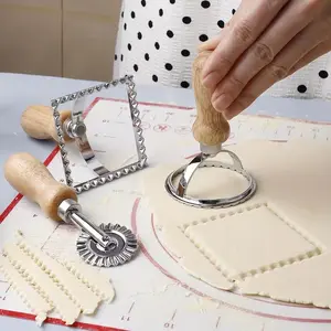 3pcs Zinc Alloy Biscuit Cutters, Italian Dumpling Molds for Baking, Perfect for Holidays Like Valentine's Day, Easter, Christmas