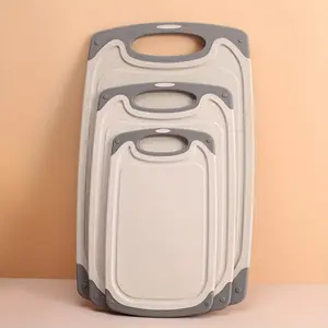 3-Piece Kitchen Cutting Board Set with Non-Slip Handles, Food Grade Cutting Boards for Vegetables, Unique Gift for Chefs