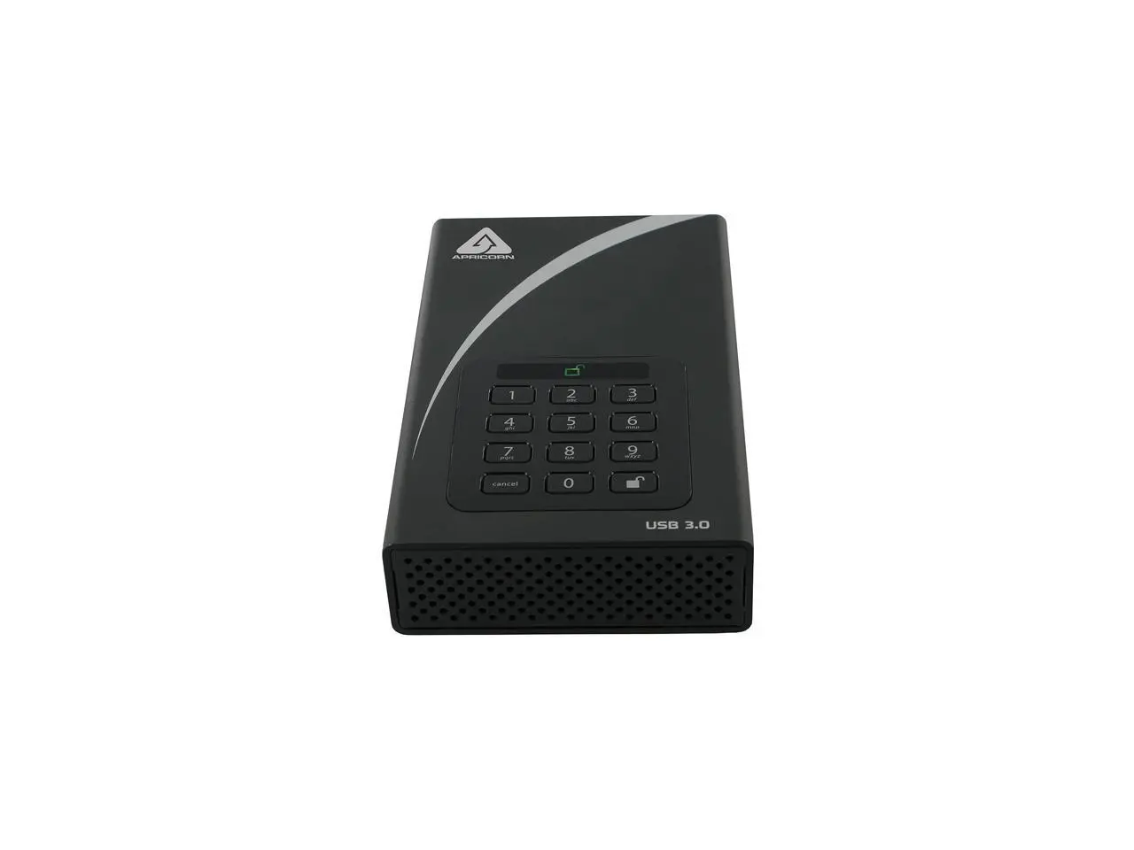 APRICORN Aegis Padlock DT 6TB USB 3.0 3.5" Encrypted Desktop Hard Drive with PIN Access with 256-bit AES Encryption ADT-3PL256-6000 Black