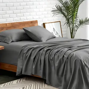 BePatio 4PCS Bed Sheets Set for Queen - 16" Deep Pocket Cooling bedding Set for Hot Sleepers,Breathable Bedding Sheet ,Includes Flat Sheet, Fitted Sheet, 1 Or 2 Pillowcases, Perfect Gift for Holiday