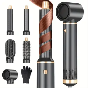 Negative Ion 5-in-1 Hair Styler  air  styler : Blow Dry, Curl, All-in-One Hair Styler Brush Straighten  Hair Straightener Curling Wand curling irons curling iron automatic curling iron hair curler plancha de cabello hair straighteners